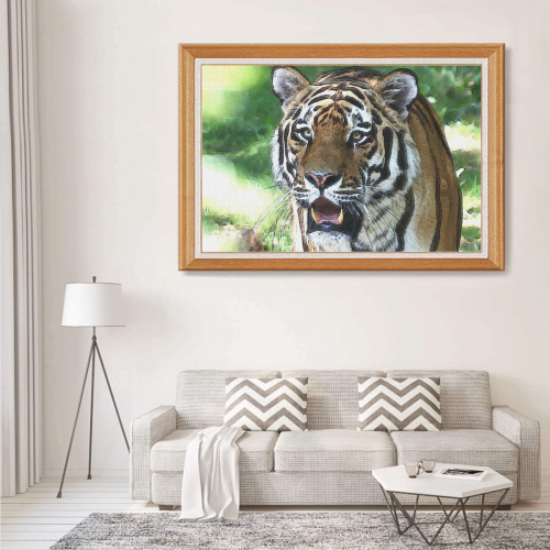CArt Tiger 3 by JamColors 1000-Piece Wooden Photo Puzzles