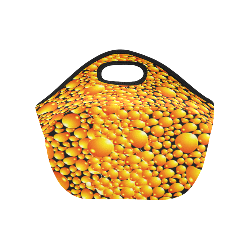 yellow bubble Neoprene Lunch Bag/Small (Model 1669)