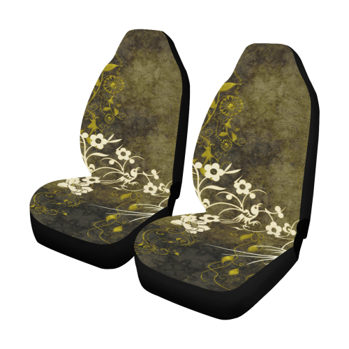 Flowers with birds, tribal Car Seat Covers (Set of 2)