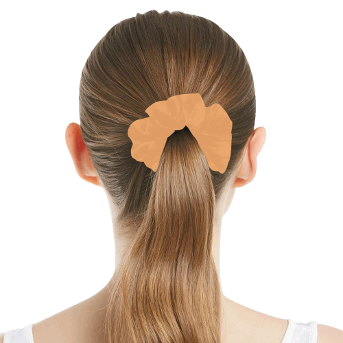 color sandy brown All Over Print Hair Scrunchie