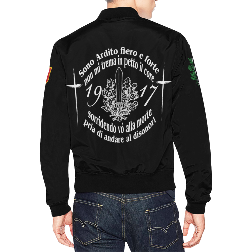 Arditi italiani All Over Print Bomber Jacket for Men (Model H19)