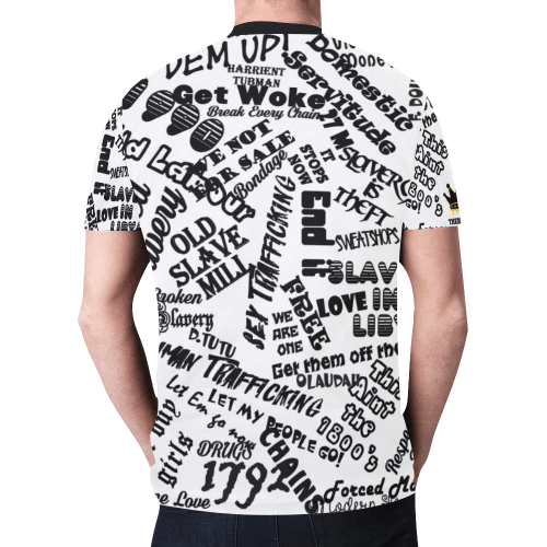 stop slavery tshirt New All Over Print T-shirt for Men (Model T45)