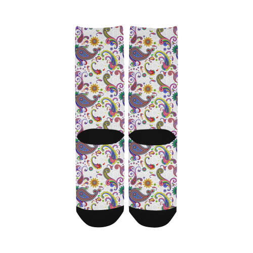 Bright paisley Women's Custom Socks