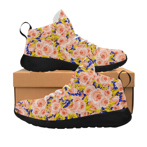 Rose Flower Women's Chukka Training Shoes (Model 57502)