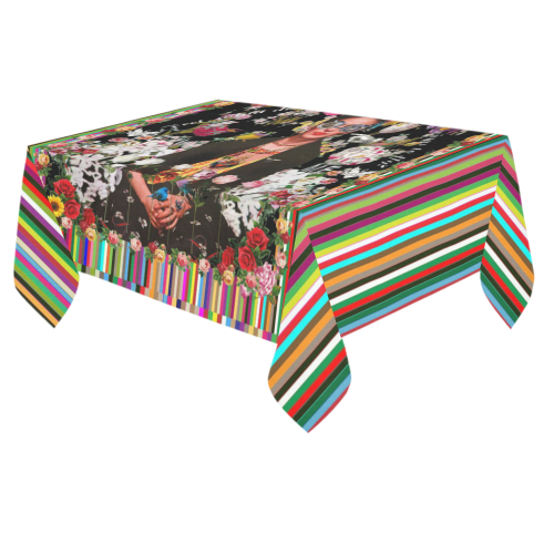 Frida Incognito Cotton Linen Tablecloth 60"x 84"