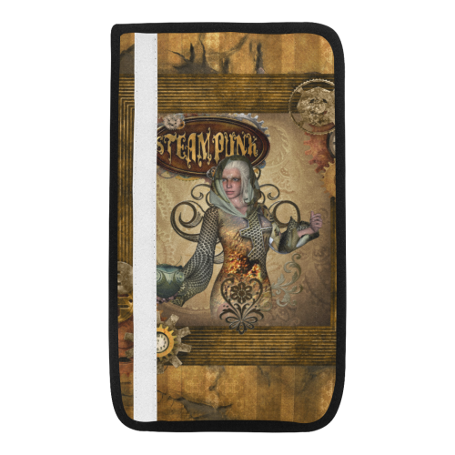 Steampunk lady with owl Car Seat Belt Cover 7''x12.6''