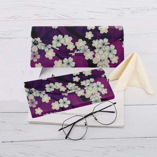 Sakura Breeze Custom Foldable Glasses Case