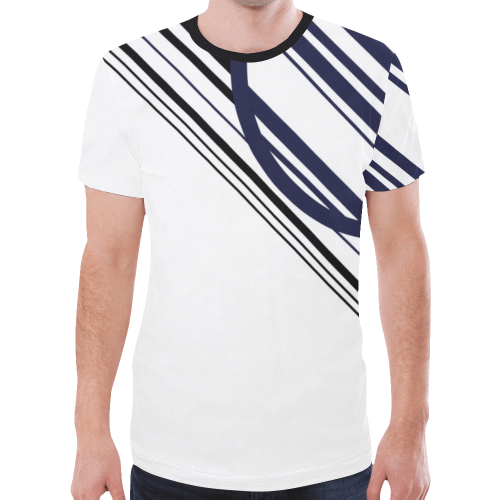 circle bar trans New All Over Print T-shirt for Men (Model T45)
