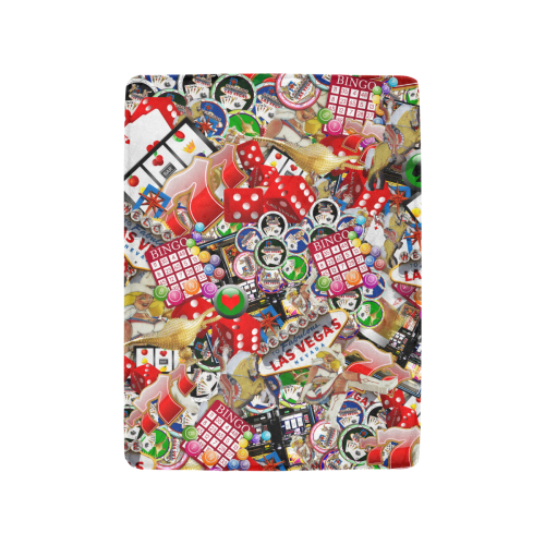 Gamblers Delight - Las Vegas Icons Ultra-Soft Micro Fleece Blanket 30''x40''