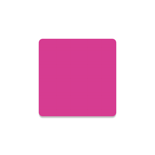 color Barbie pink Square Coaster