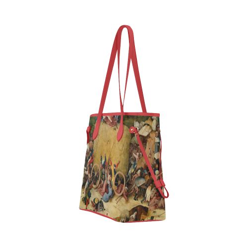 Hieronymus Bosch-The Haywain Triptych 2 Clover Canvas Tote Bag (Model 1661)