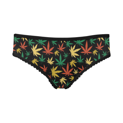 Cannabis Pattern Women's All Over Print Girl Briefs (Model L14)