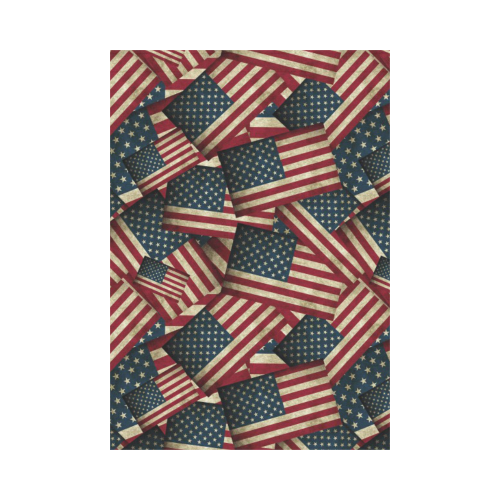 Patriotic USA American Flag Art Garden Flag 28''x40'' （Without Flagpole）