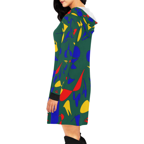 zappwaits fantastic 5 All Over Print Hoodie Mini Dress (Model H27)