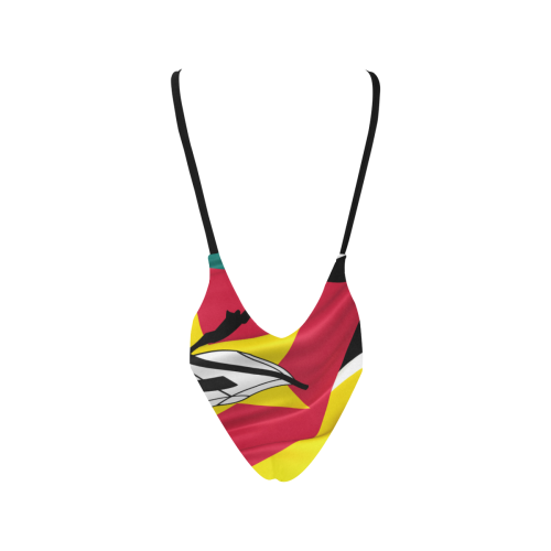 Mozambique Flag Sexy Low Back One-Piece Swimsuit (Model S09)