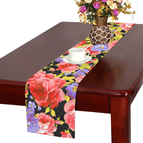 Colorful Flower Pattern Table Runner 14x72 inch