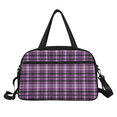 Bayadere Tartan Blues & Purples - P5 | Fitness Handbag (Model 1671)