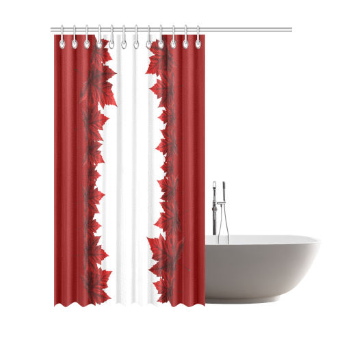 Autumn Leaves Shower Curtain Canada Souvenir Shower Curtain 72"x84"