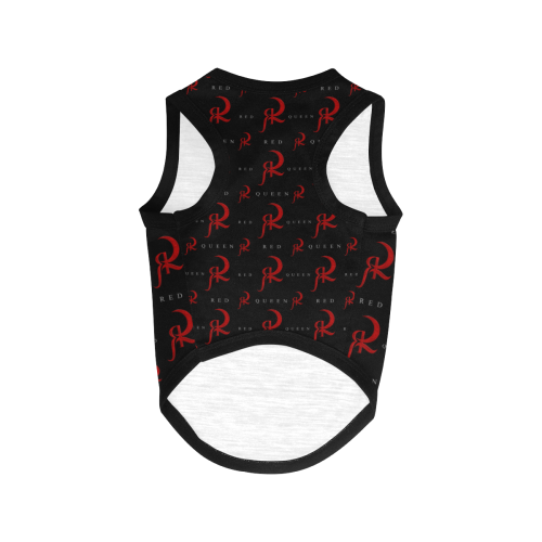 RED QUEEN SYMBOL LOGO PATTERN BLACK All Over Print Pet Tank Top