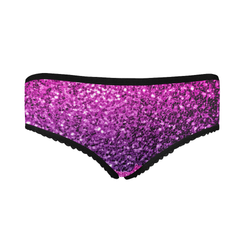 Beautiful Purple Pink Ombre glitter sparkles Women's All Over Print Classic Briefs (Model L13)