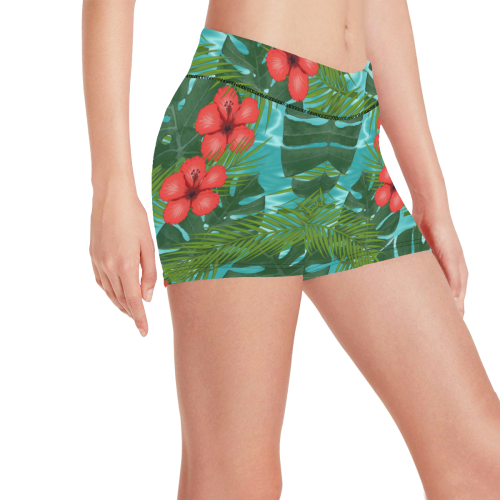 Tropical Vacation Women's All Over Print Short Leggings (Model L28)