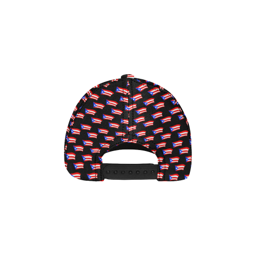 Puerto Rican Flags Black All Over Print Dad Cap C (6-Pieces Customization)