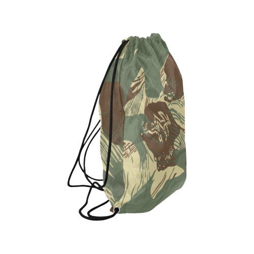 Rhodesian Brushstroke Camouflage Medium Drawstring Bag Model 1604 (Twin Sides) 13.8"(W) * 18.1"(H)