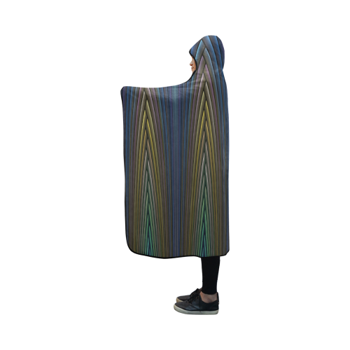 Art Deco Pattern Hooded Blanket 50''x40''