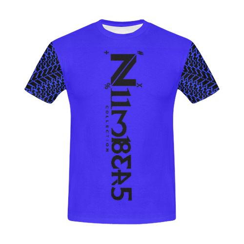 NUMBERS Collection w/1234567 Sleeves All Over Print T-Shirt for Men (USA Size) (Model T40)