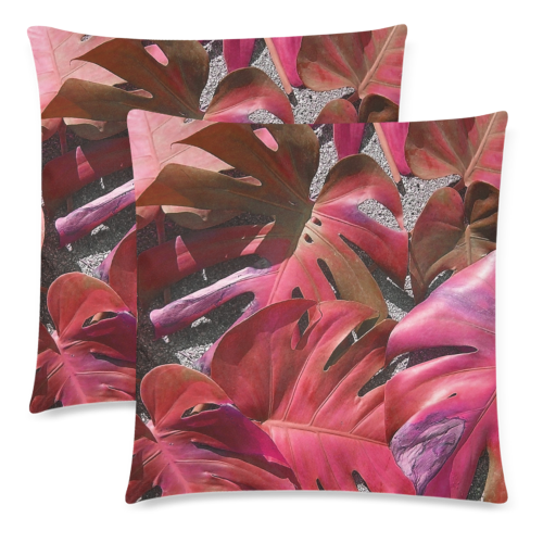 filandedron red pillow Custom Zippered Pillow Cases 18"x 18" (Twin Sides) (Set of 2)