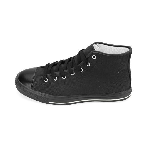 APOTHECA LOGO Black Men’s Classic High Top Canvas Shoes (Model 017)