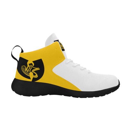 Wu-Tang's DJ W.I.Z Yellow On White Men's Chukka Training Shoes Men's Chukka Training Shoes (Model 57502)