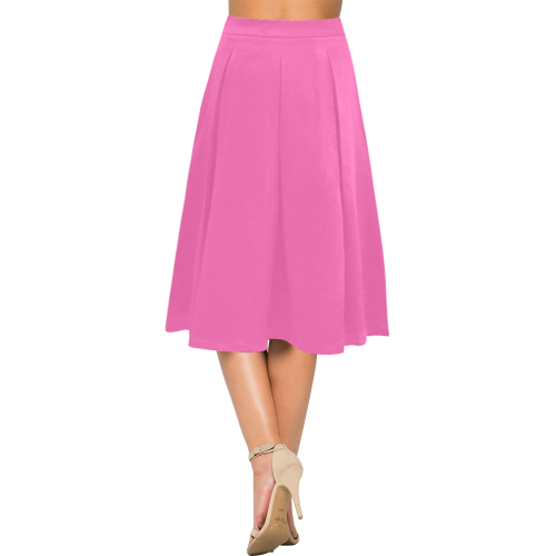 color hotpink Aoede Crepe Skirt (Model D16)