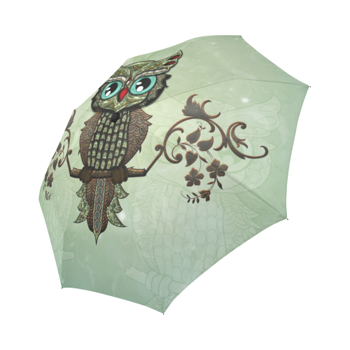 Wonderful owl, diamonds Auto-Foldable Umbrella (Model U04)