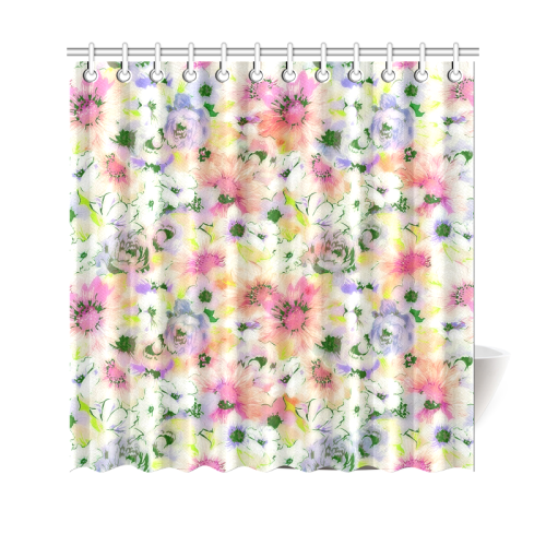 pretty spring floral Shower Curtain 69"x70"