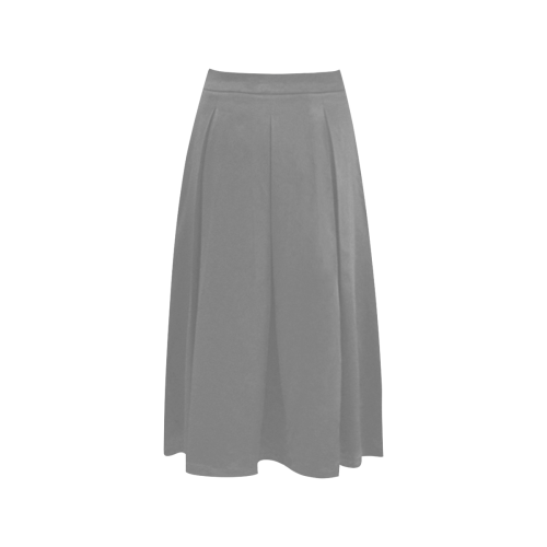 color grey Aoede Crepe Skirt (Model D16)
