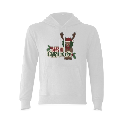 Merry Christmoose Oceanus Hoodie Sweatshirt (Model H03)