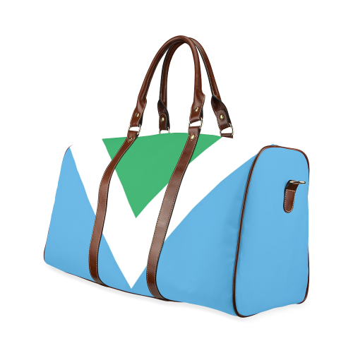 Vegan Flag Waterproof Travel Bag/Large (Model 1639)