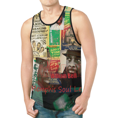 William Bell Collage 1 New All Over Print Tank Top for Men (Model T46)