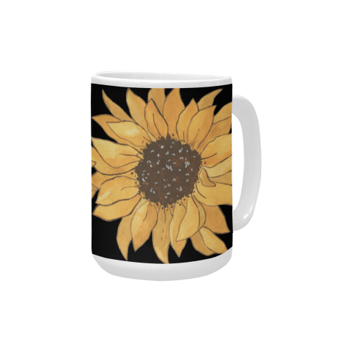 LG Sunflower Custom Ceramic Mug (15OZ)