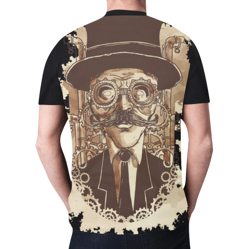 Retro Futurism Steampunk Adventure Gentleman 1 New All Over Print T-shirt for Men (Model T45)
