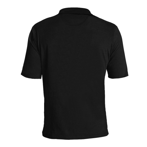 Dionixinc Polo- Black/Blue Men's All Over Print Polo Shirt (Model T55)