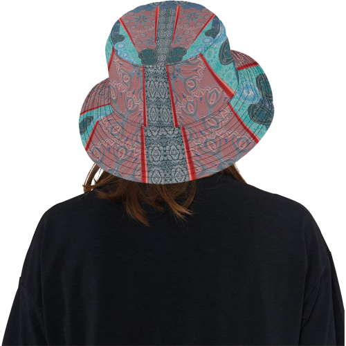 arabesques rouge All Over Print Bucket Hat