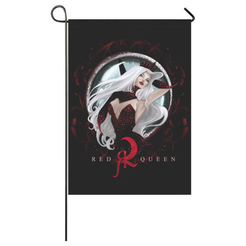 Red Queen Eye Elena Painting Garden Flag 28''x40'' （Without Flagpole）