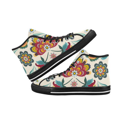 Awesome Batik Floral Vancouver H Women's Canvas Shoes (1013-1)