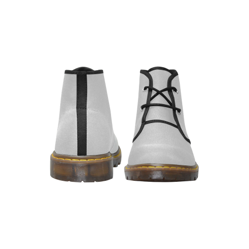 color light grey Women's Canvas Chukka Boots (Model 2402-1)