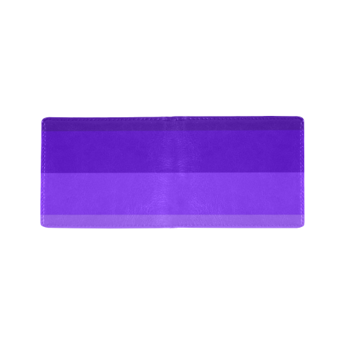 Purple stripes Mini Bifold Wallet (Model 1674)