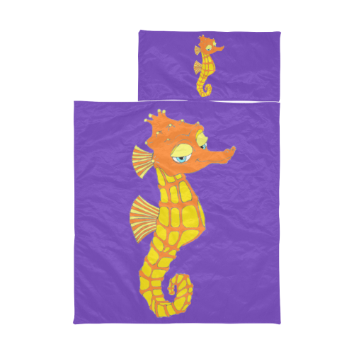 Sassy Seahorse Purple Kids' Sleeping Bag