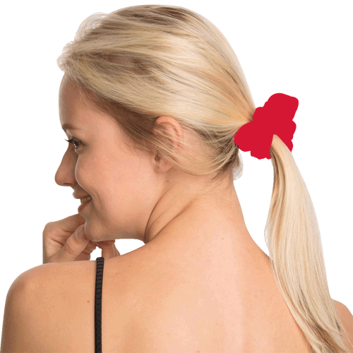 color Spanish red All Over Print Hair Scrunchie