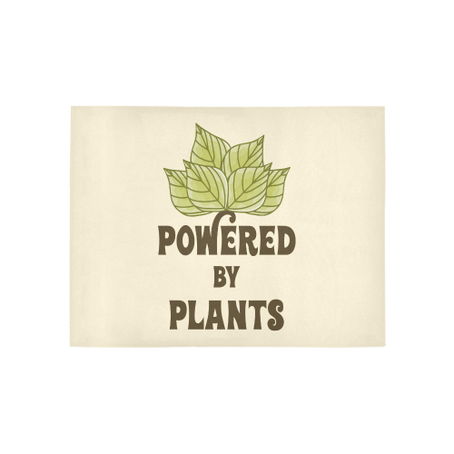 Powered by Plants (vegan) Area Rug 5'3''x4'